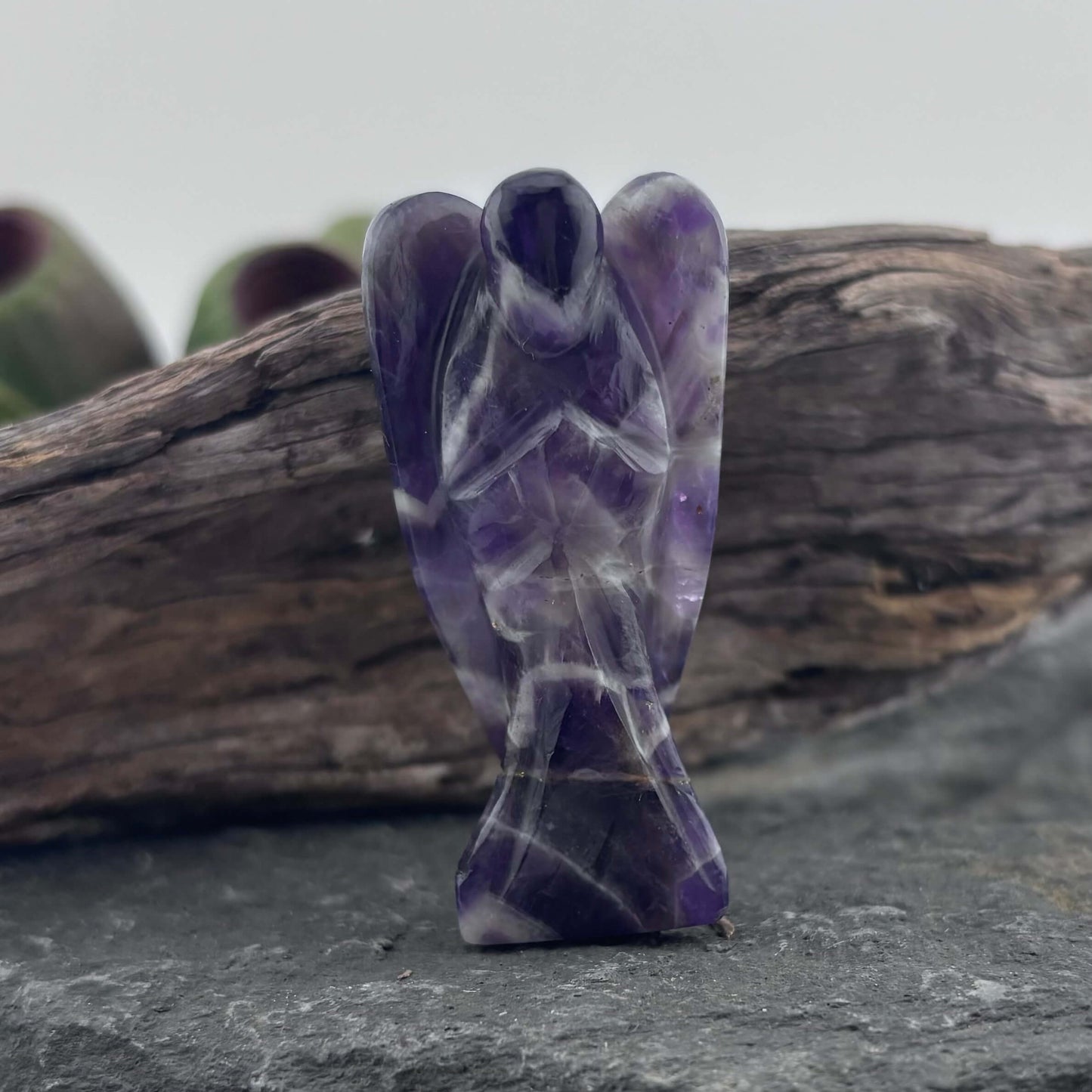 Amethyst Carved Angel - 5.5cm / 20 grams