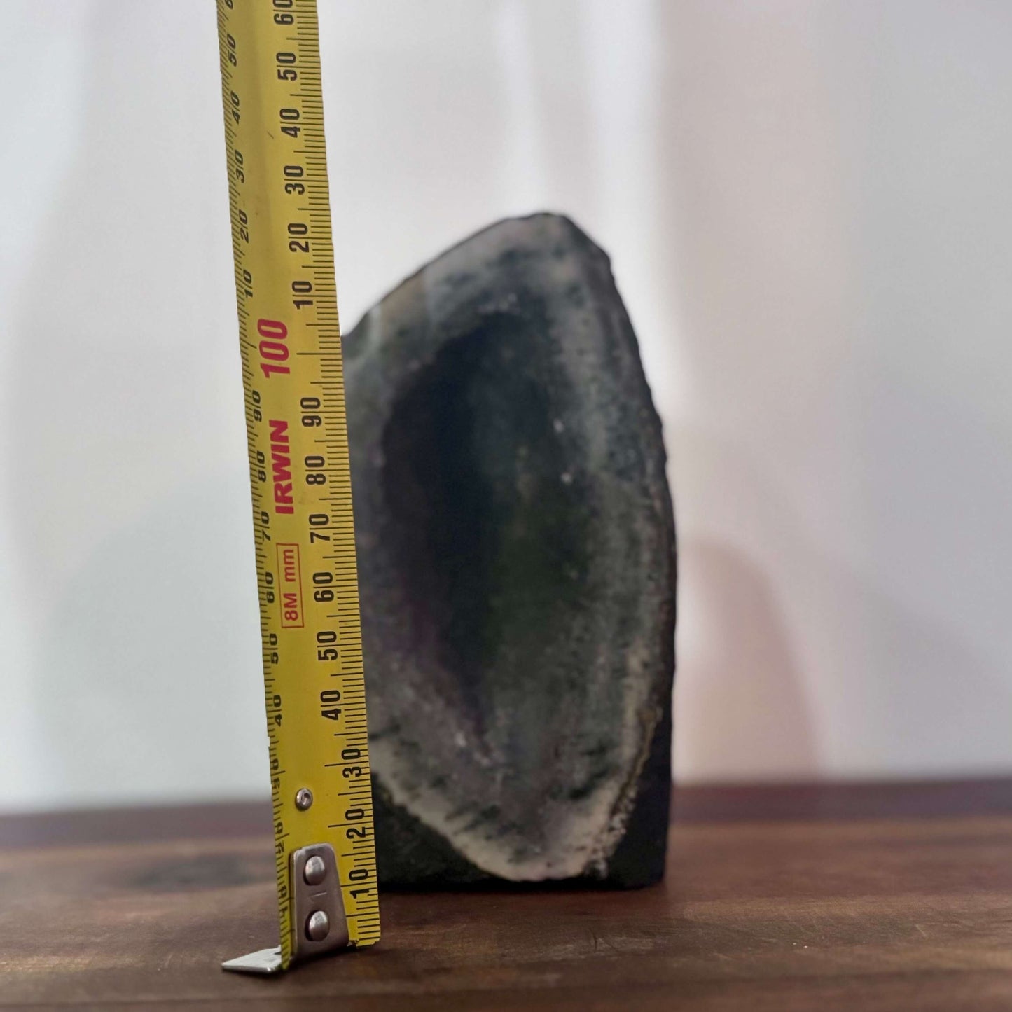 Brazilian Black Druzy Amethyst Cathedral Geode