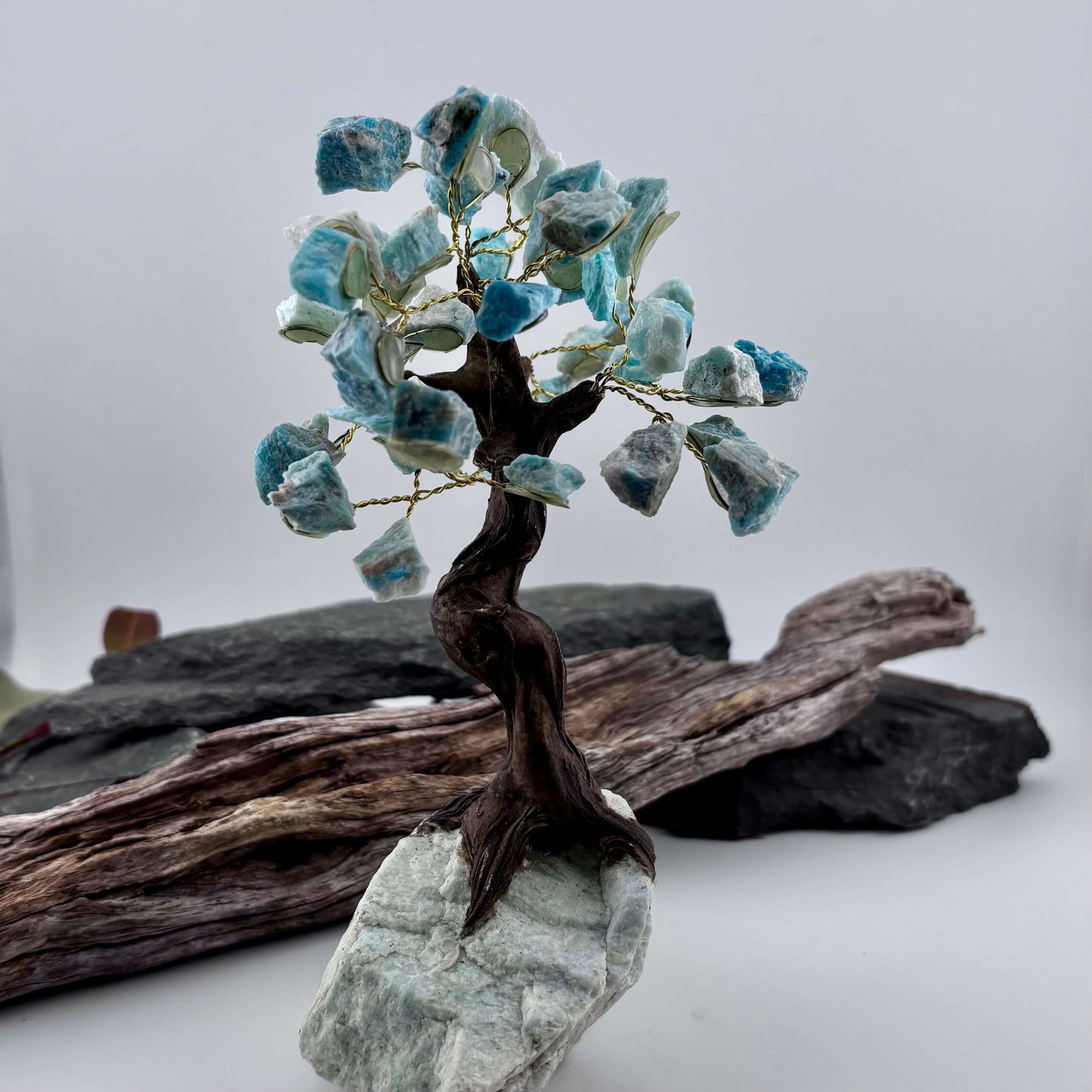 Amazonite Crystal Tree on Amazonite Rough
