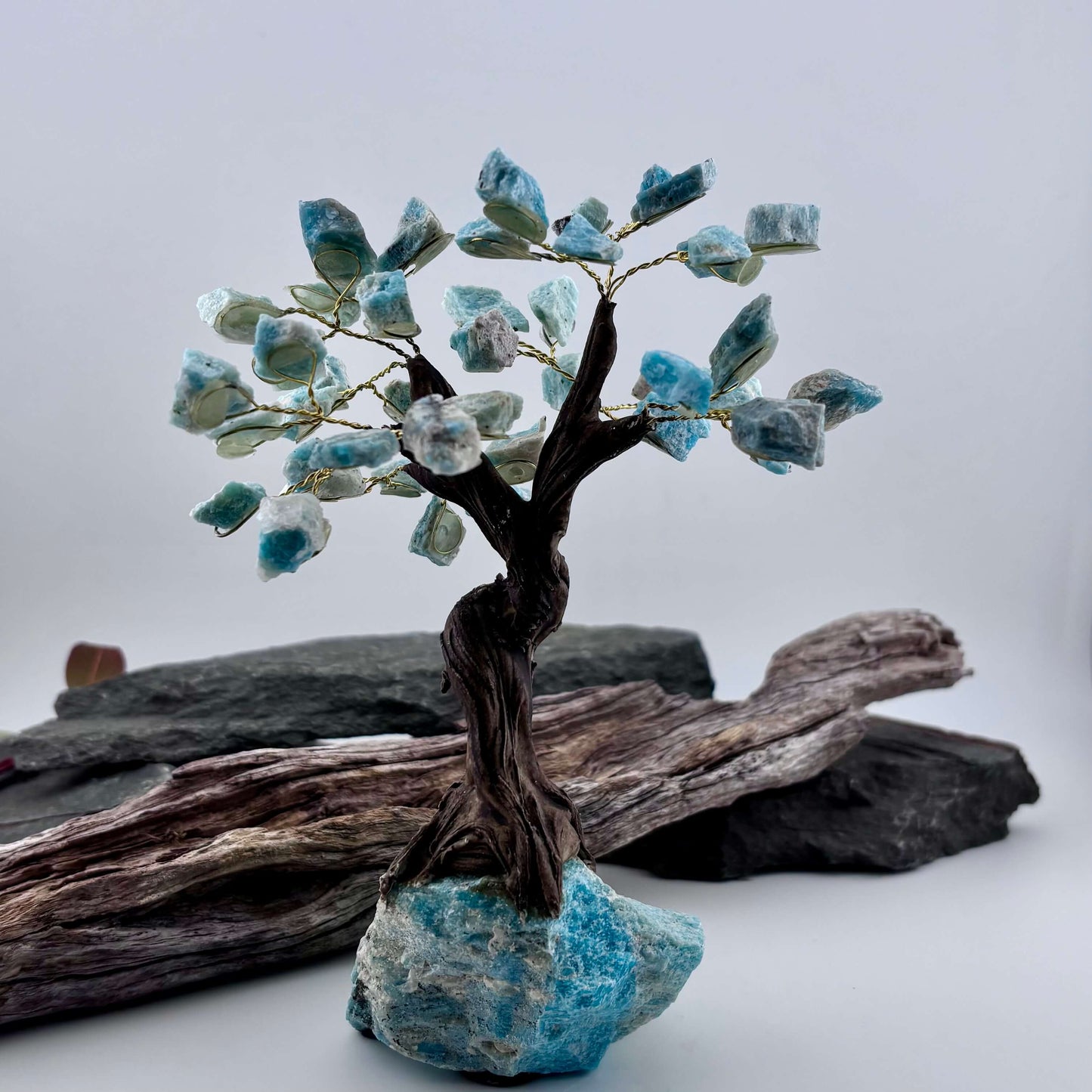 Amazonite Crystal Tree on Amazonite Rough