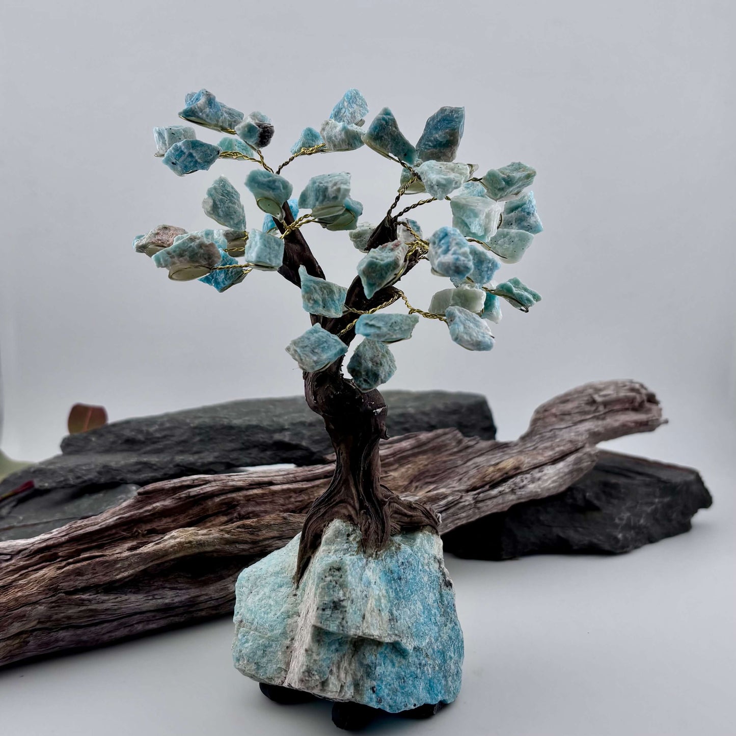 Amazonite Crystal Tree on Amazonite Rough