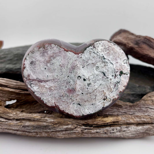Brazilian Amethyst Cluster Heart