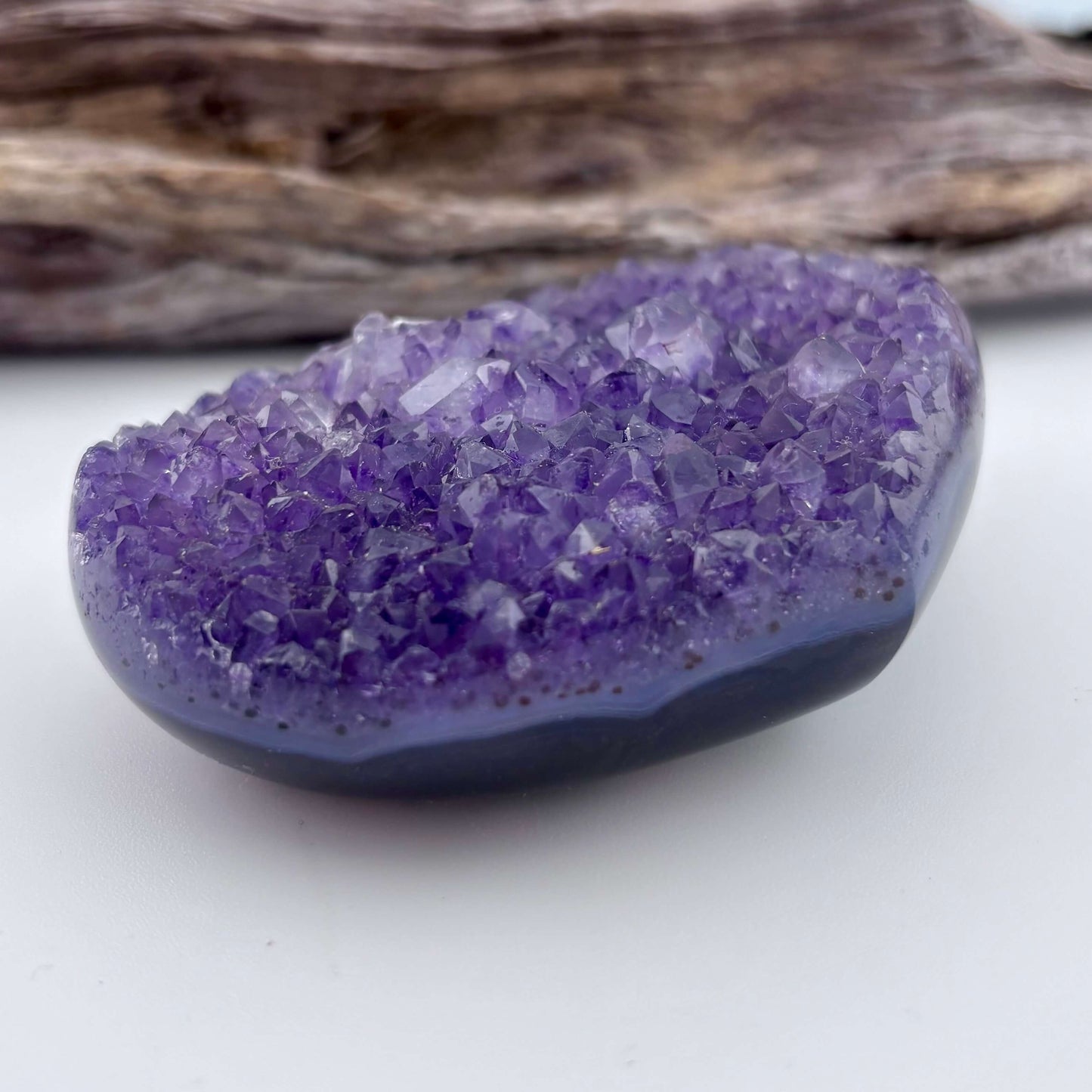 Brazilian Amethyst Cluster Heart