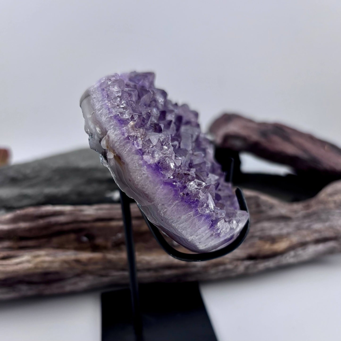 Brazilian Amethyst Cluster Heart