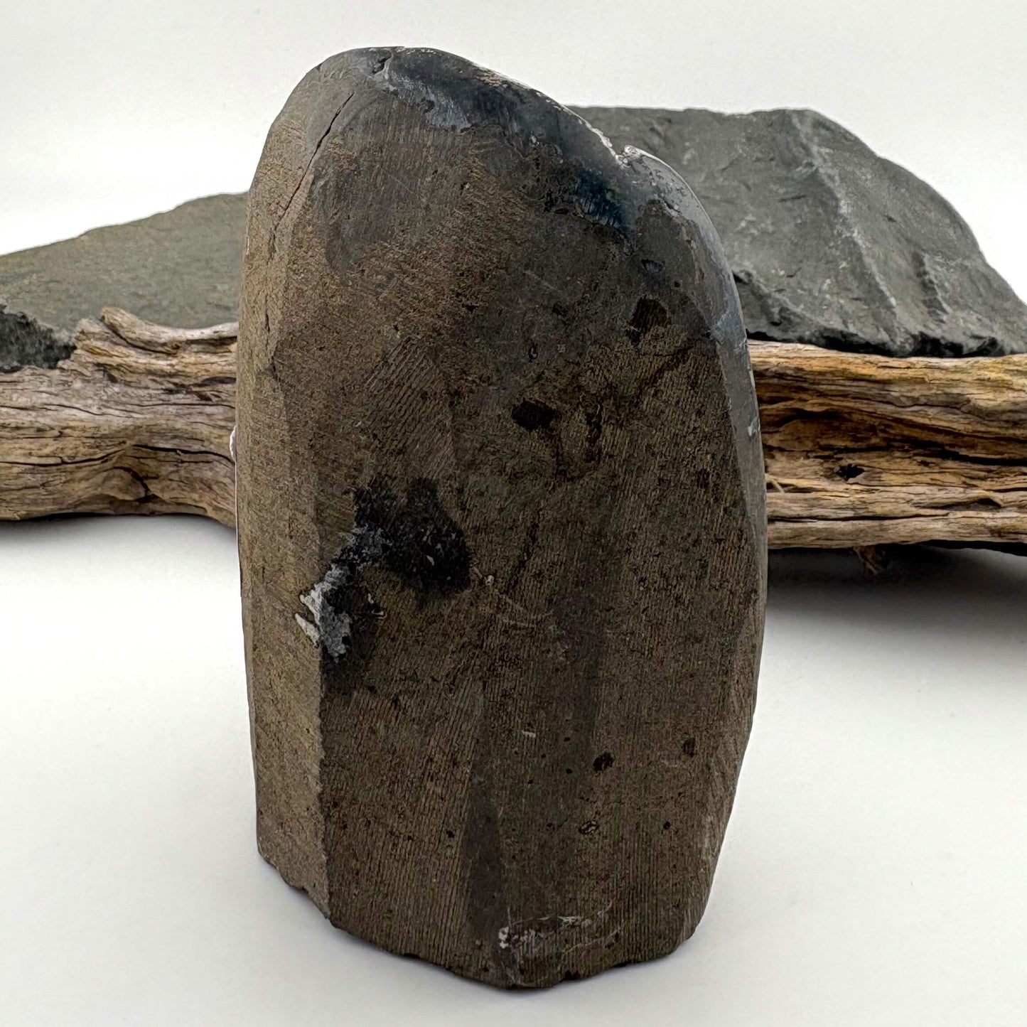 Brazilian Black Rainbow Amethyst Druzy w Agate Cut Base - 329 grams