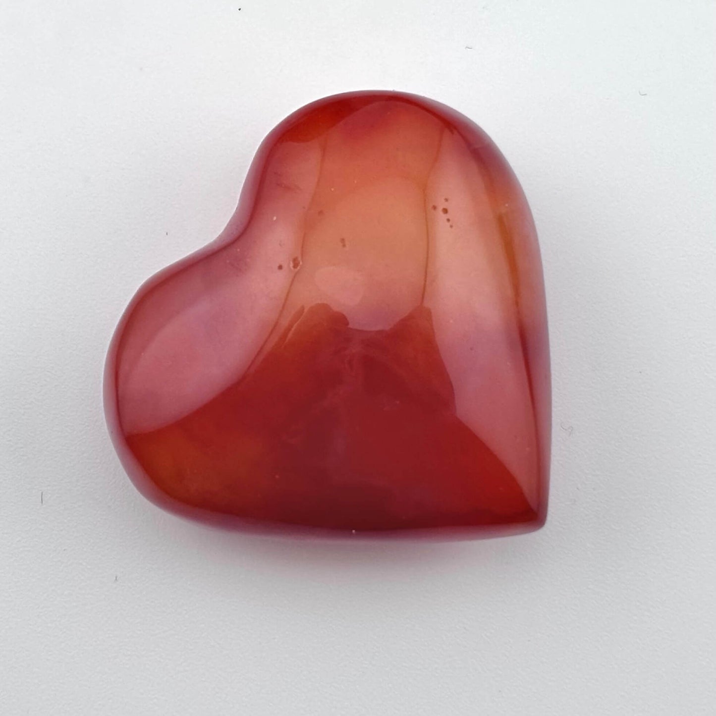 Unique Banded Carnelian Druzy Heart - 32 grams / 4cms