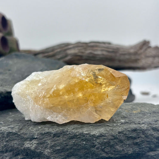 Small Brazilian Citrine Rough Point