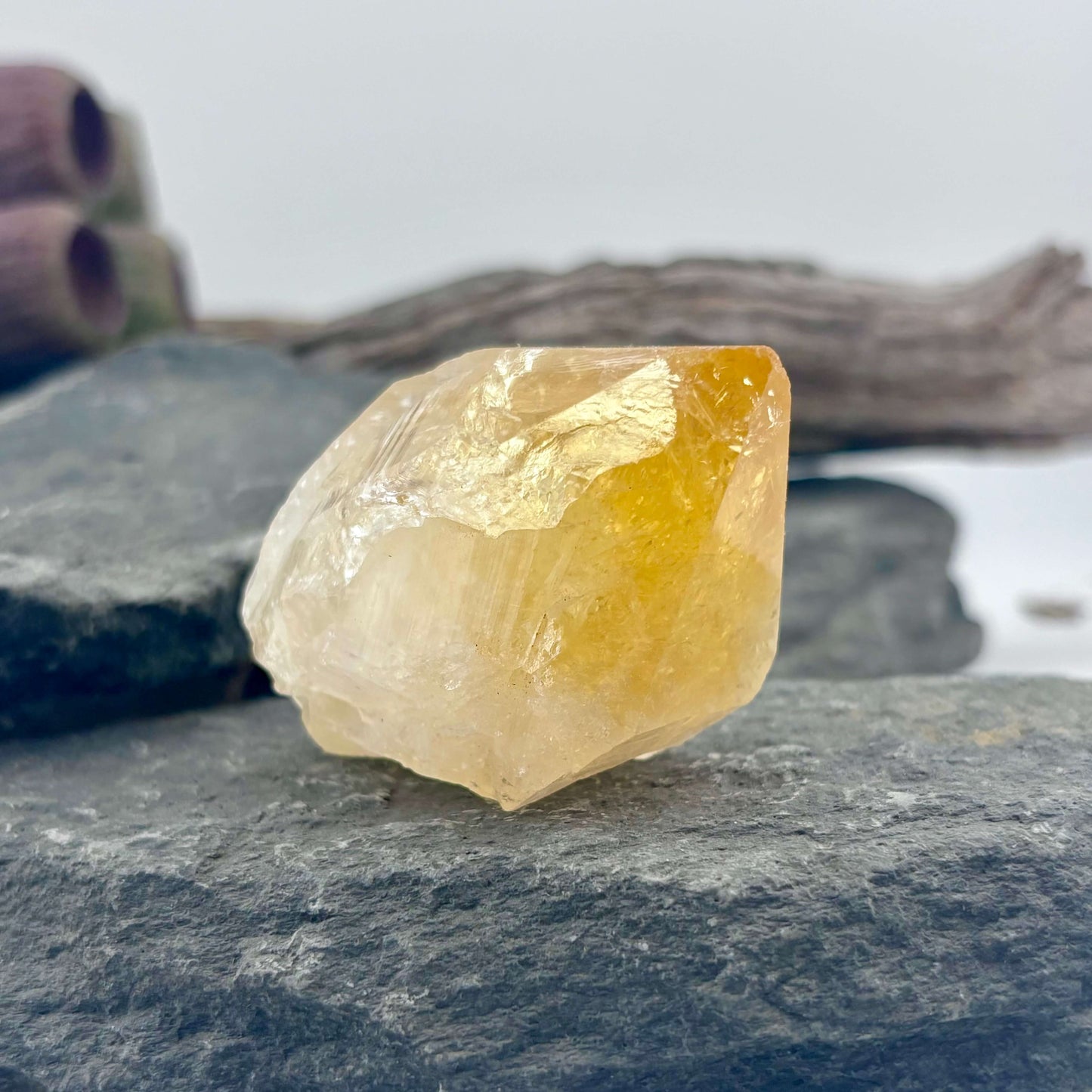 Small Brazilian Citrine Rough Point