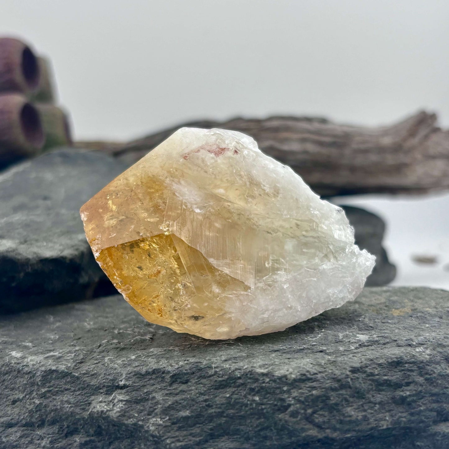 Small Brazilian Citrine Rough Point