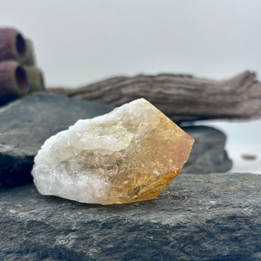 Small Brazilian Citrine Rough Point