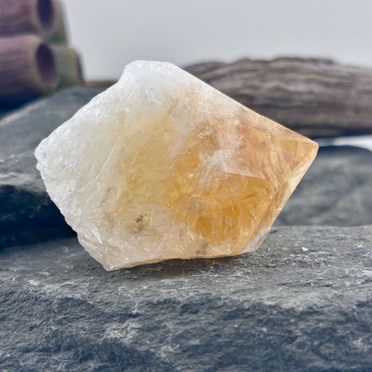 Small Brazilian Citrine Rough Point
