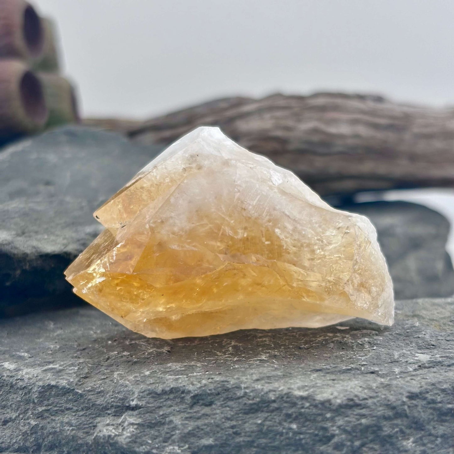 Small Brazilian Citrine Rough Point
