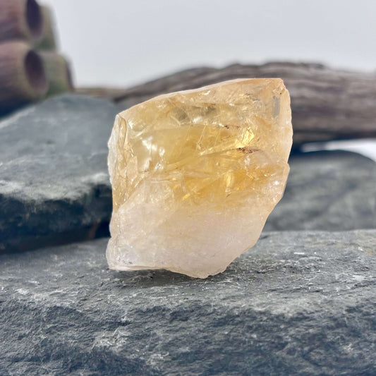 Small Brazilian Citrine Rough Point