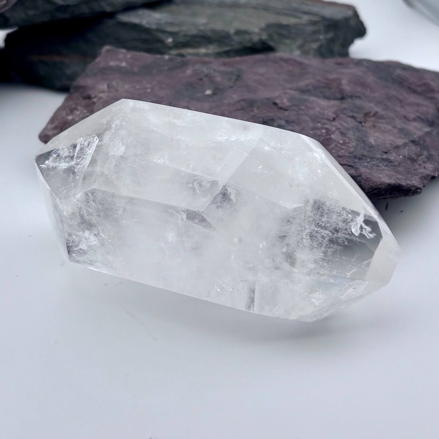 Clear Quartz Double terminator Polished Point