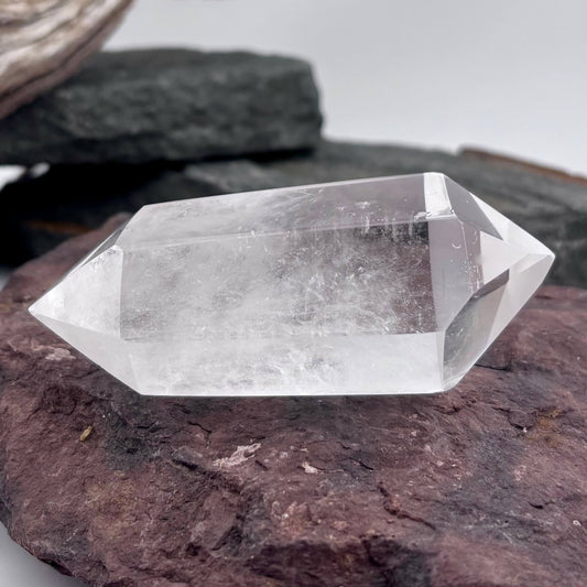 Clear Quartz Double terminator Polished Point