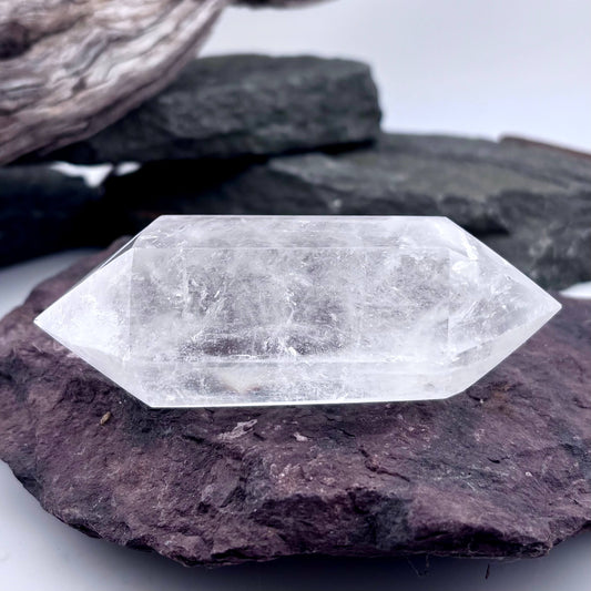 Clear Quartz Double terminator Polished Point