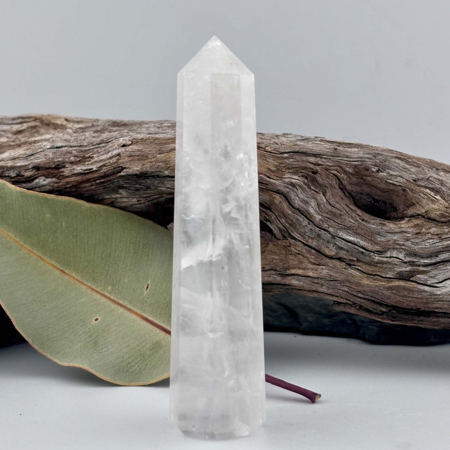 Clear Quartz Polished Tower
