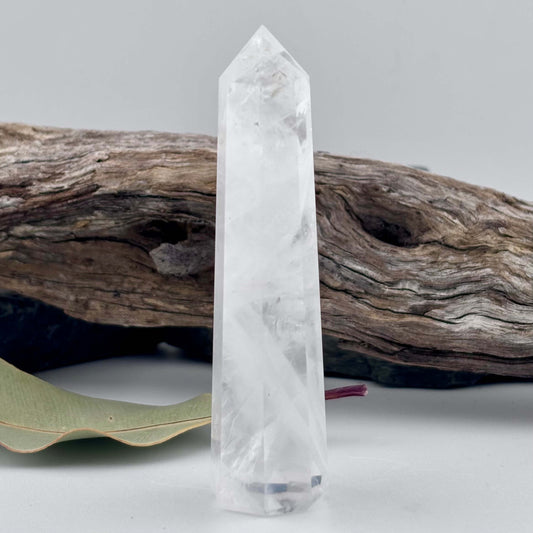 Clear Quartz Polished Tower
