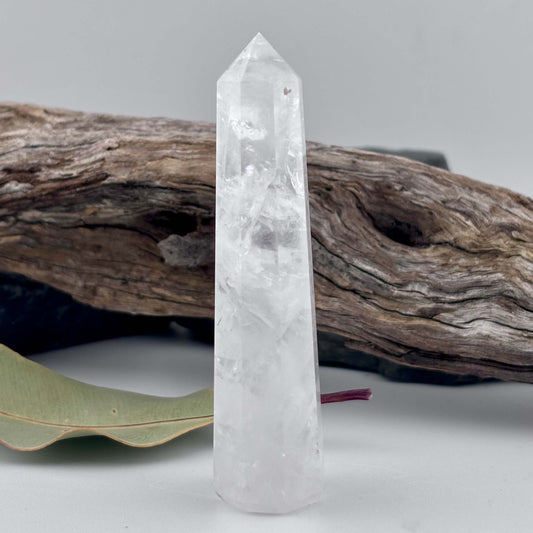 Clear Quartz Polished Tower