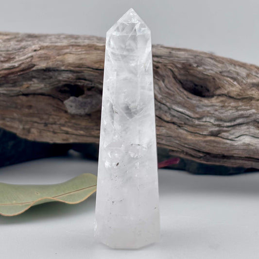 Clear Quartz Polished Tower