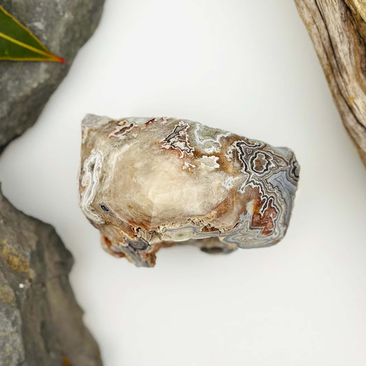 Mexican druzy Crazy Lace Agate Tower