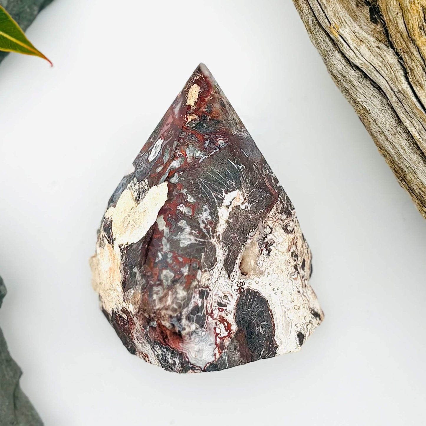 Mexican druzy Crazy Lace Agate Tower