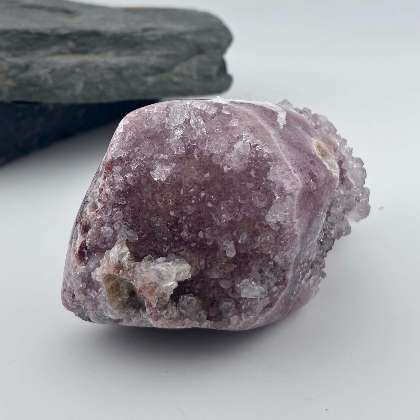 Brazilian Pink Amethyst Druzy Freeform - 478 grams