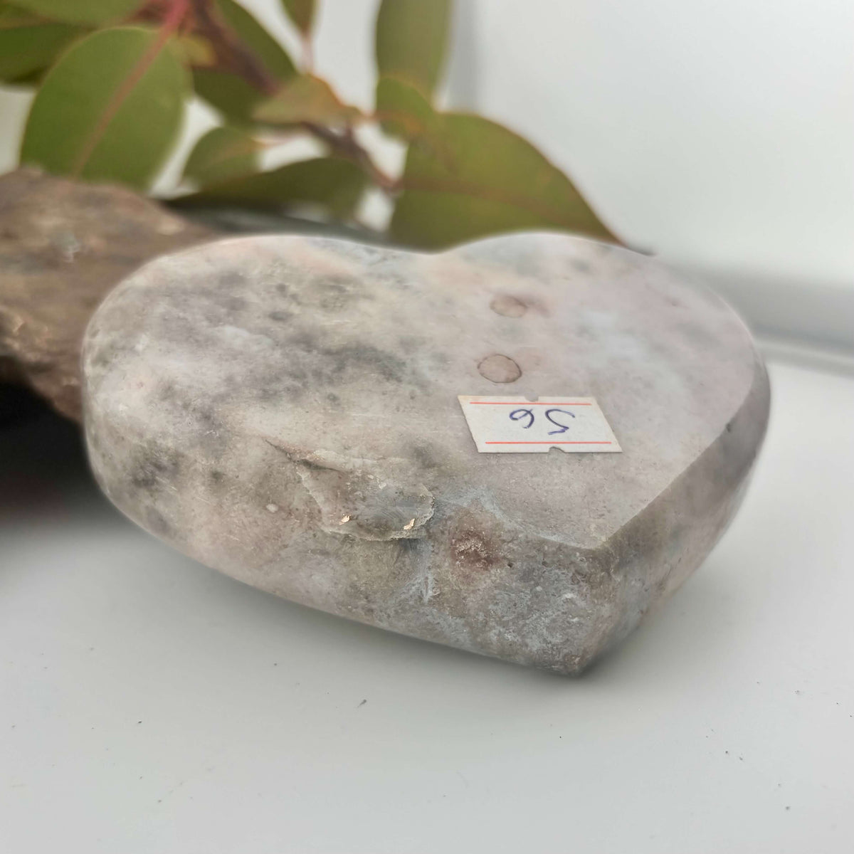 Brazilian Pink Amethyst Polished Heart - 480 grams (#56)
