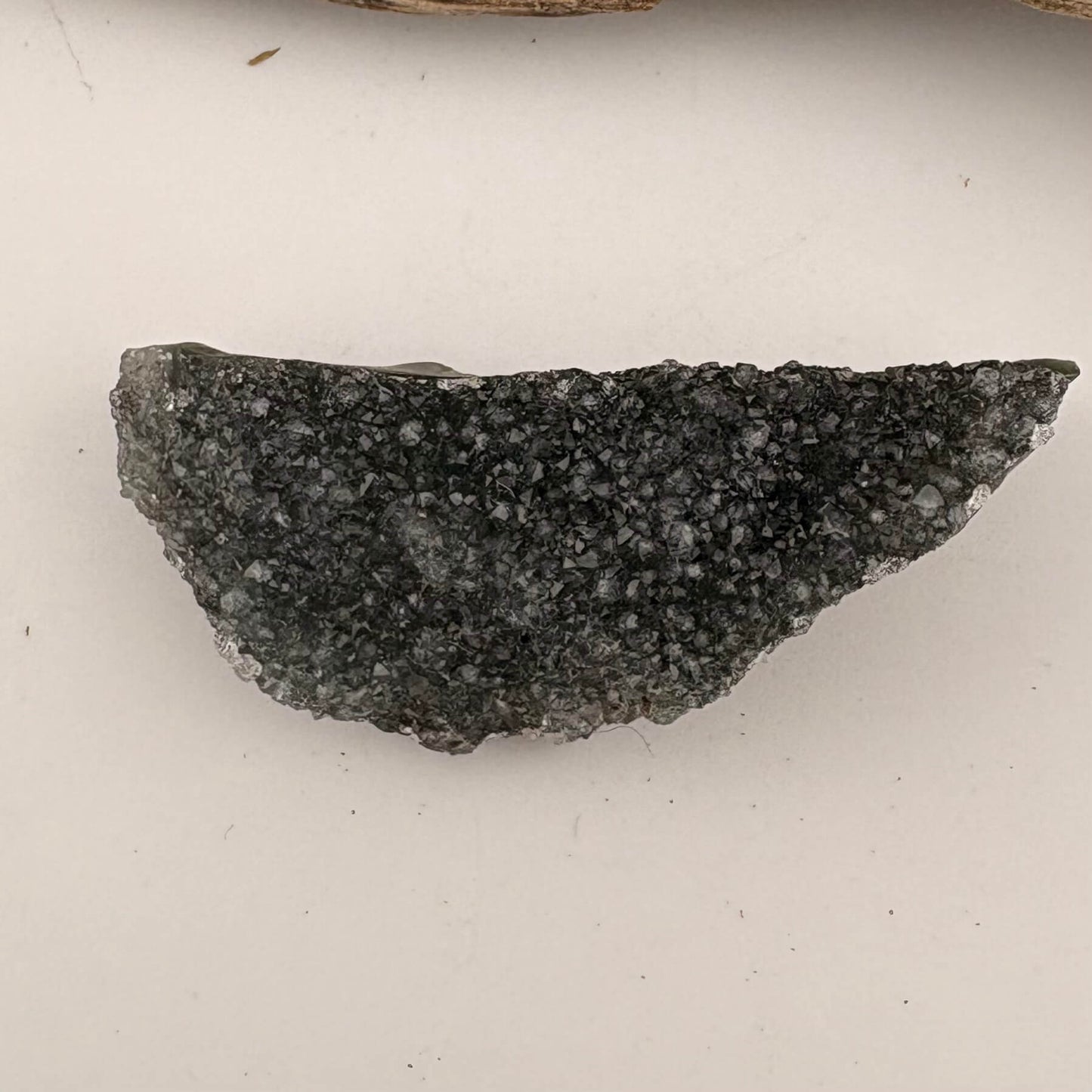 Brazilian Black Rainbow Amethyst Druzy Cluster Flat - 20 grams