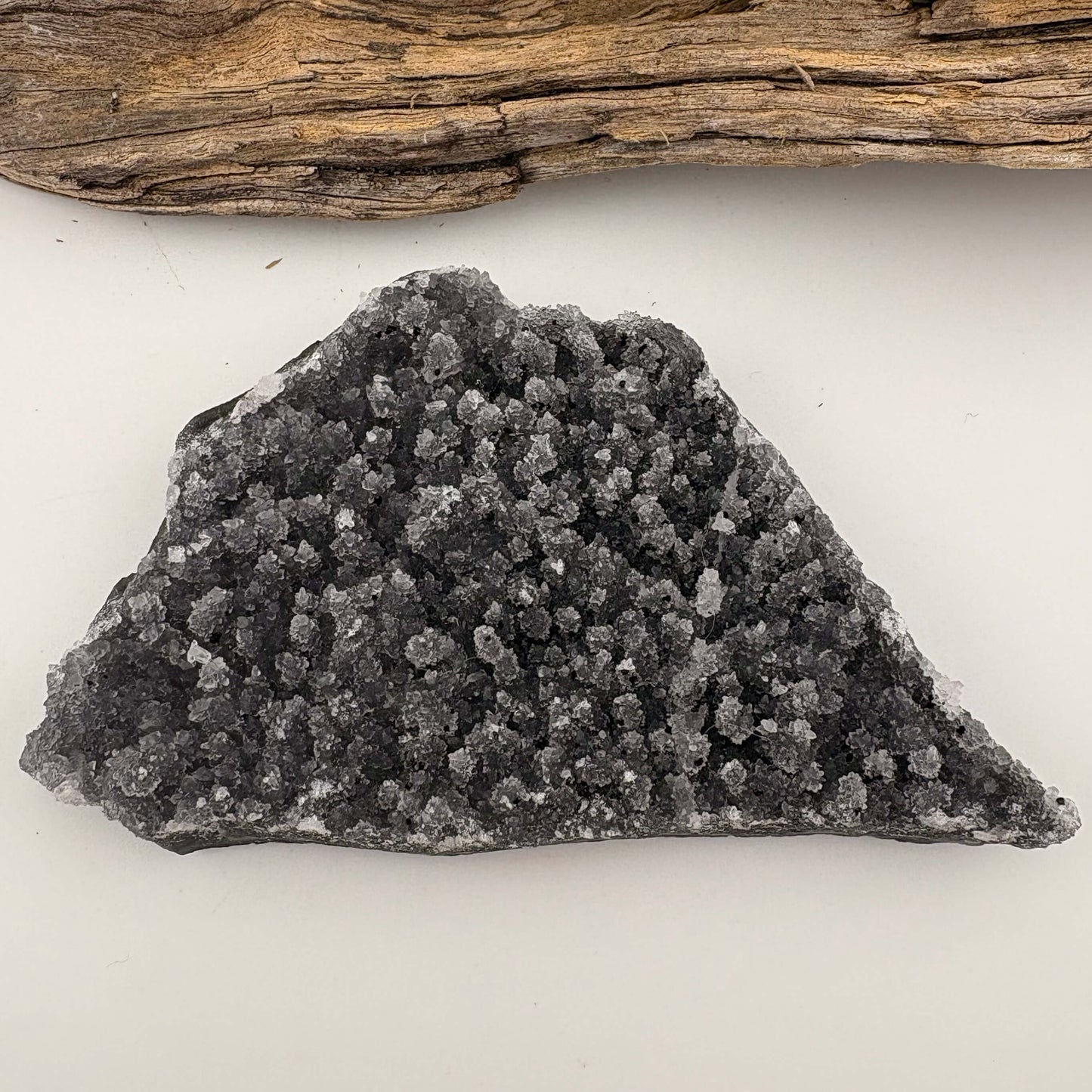 Brazilian Black Amethyst Druzy Cluster Flat - 70 gram