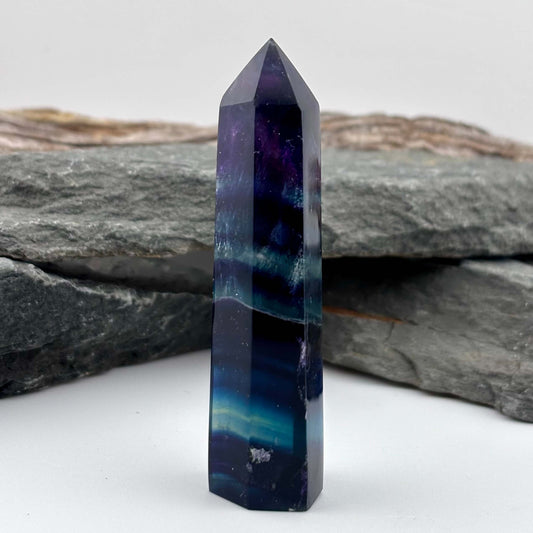 Rainbow Fluroite Polished Tower
