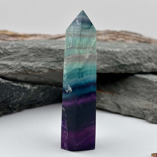 Rainbow Fluroite Polished Tower