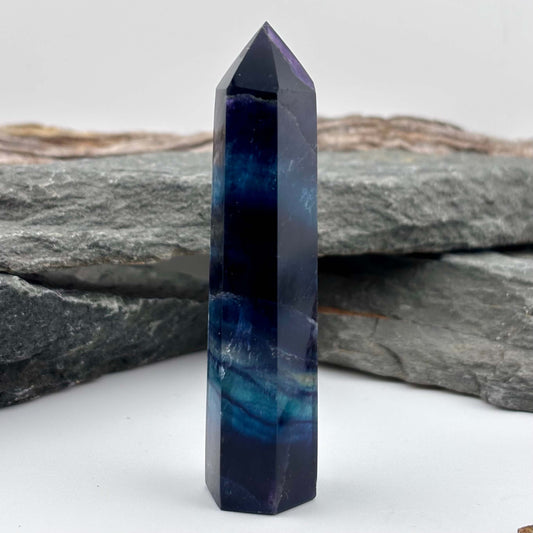 Rainbow Fluroite Polished Tower