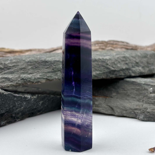 Rainbow Fluroite Polished Tower