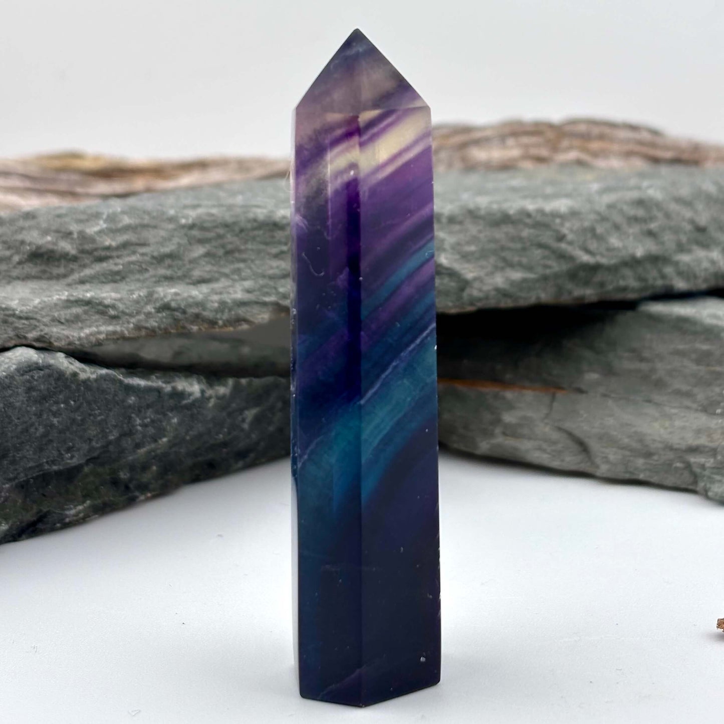Rainbow Fluroite Polished Tower
