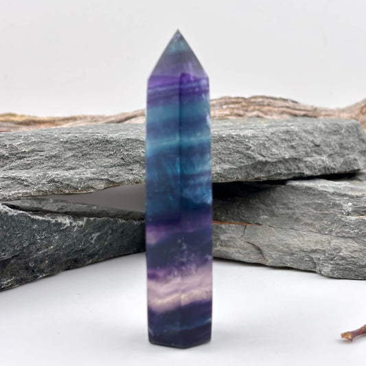 Rainbow Fluroite Polished Tower