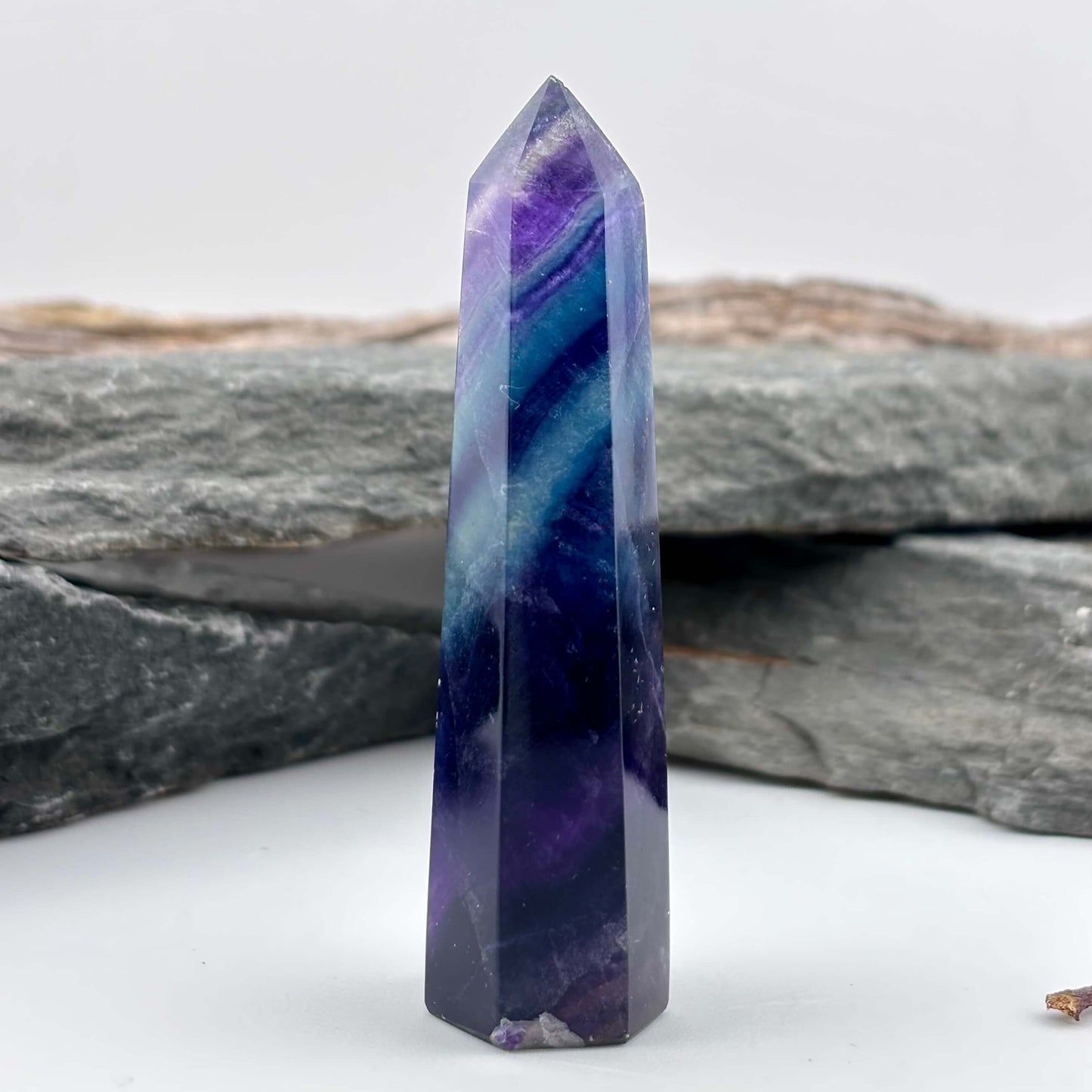Rainbow Fluroite Polished Tower