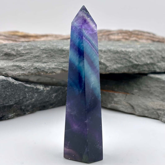 Rainbow Fluroite Polished Tower