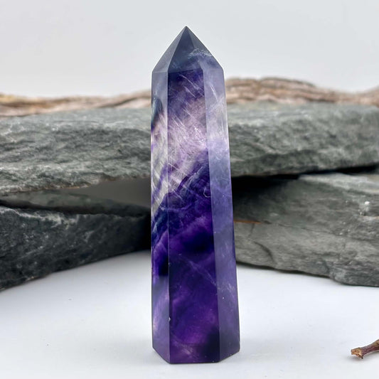 Rainbow Fluroite Polished Tower