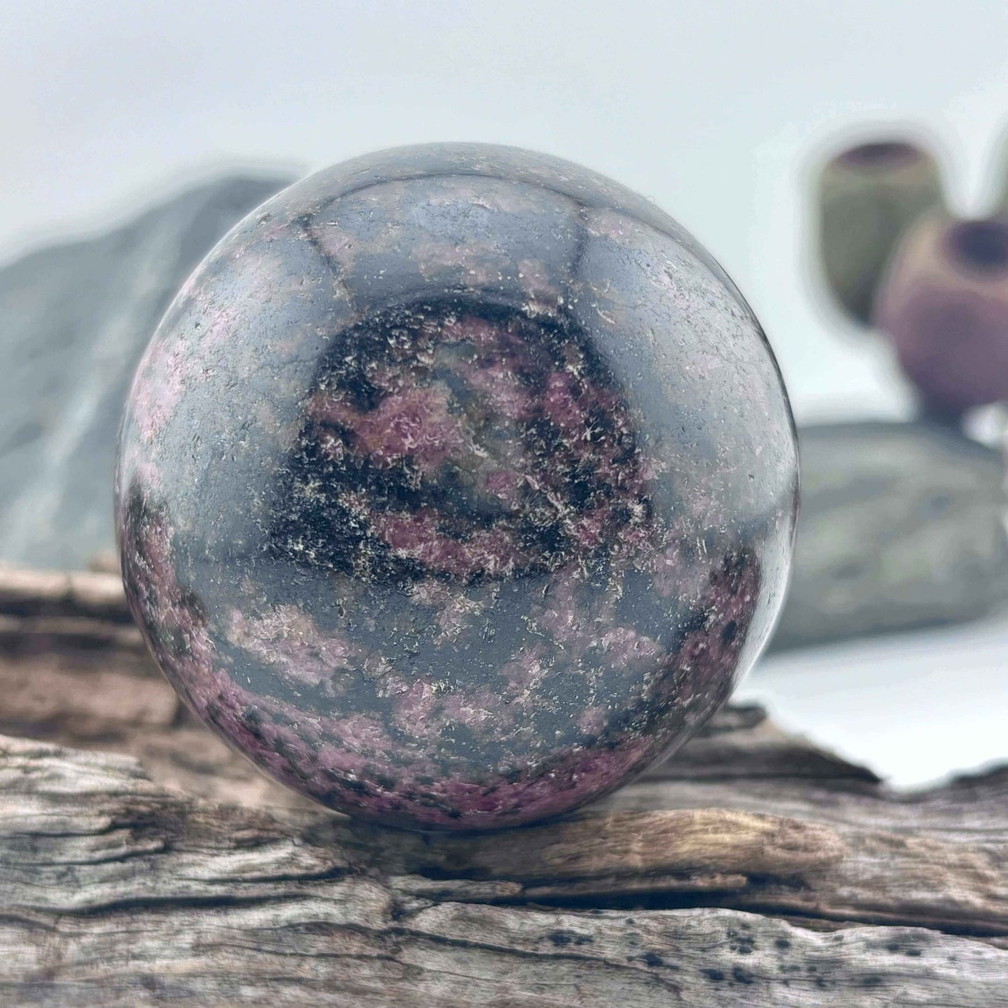 Rhodonite Sphere
