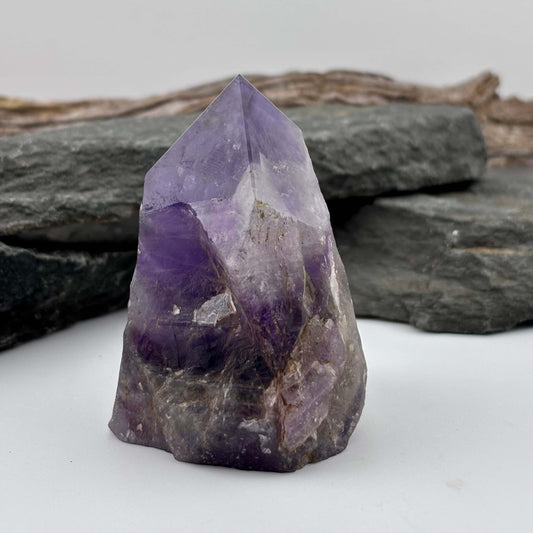 Large Amethyst Polished Point Rough