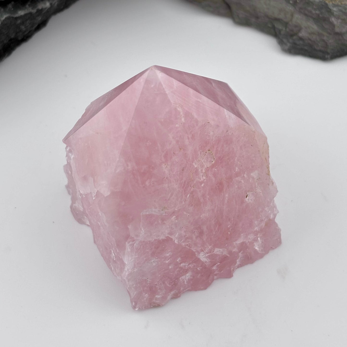 Rough Polished Point Rose Quartz