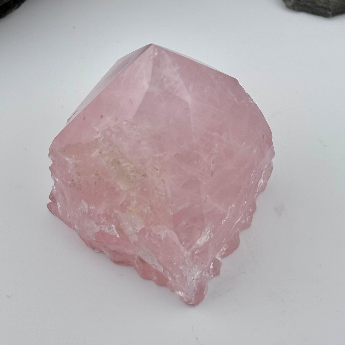Rough Polished Point Rose Quartz