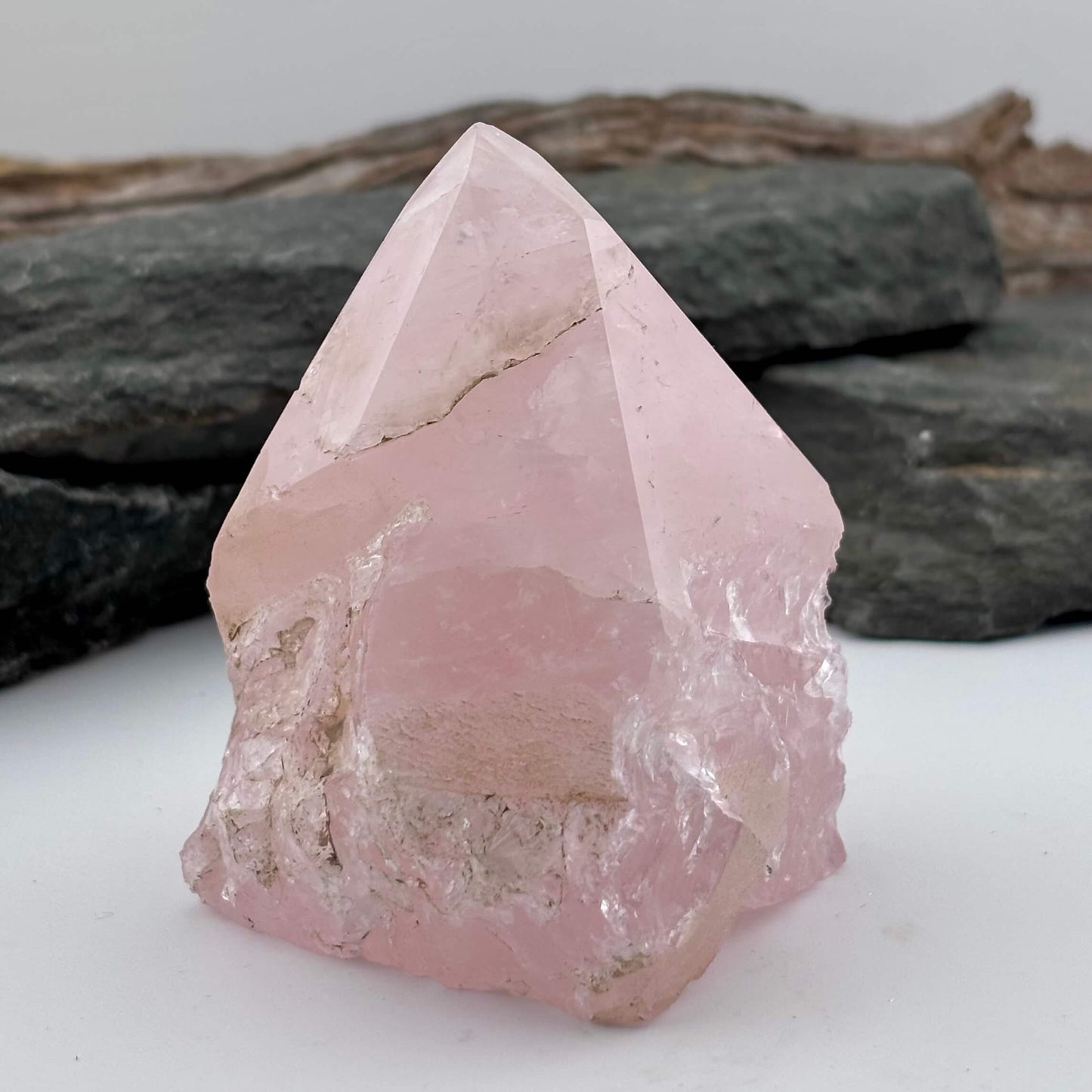 Rough Polished Point Rose Quartz