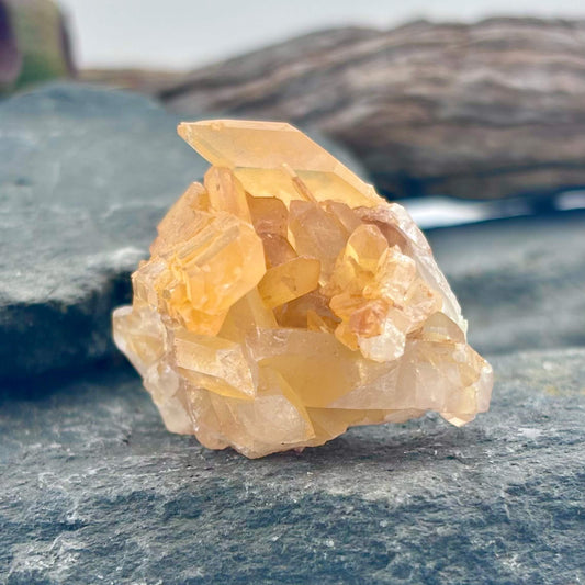 Brazilian Tangerine Quartz Cluster