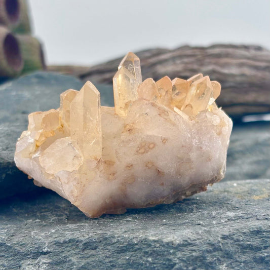 Brazilian Tangerine Quartz Cluster
