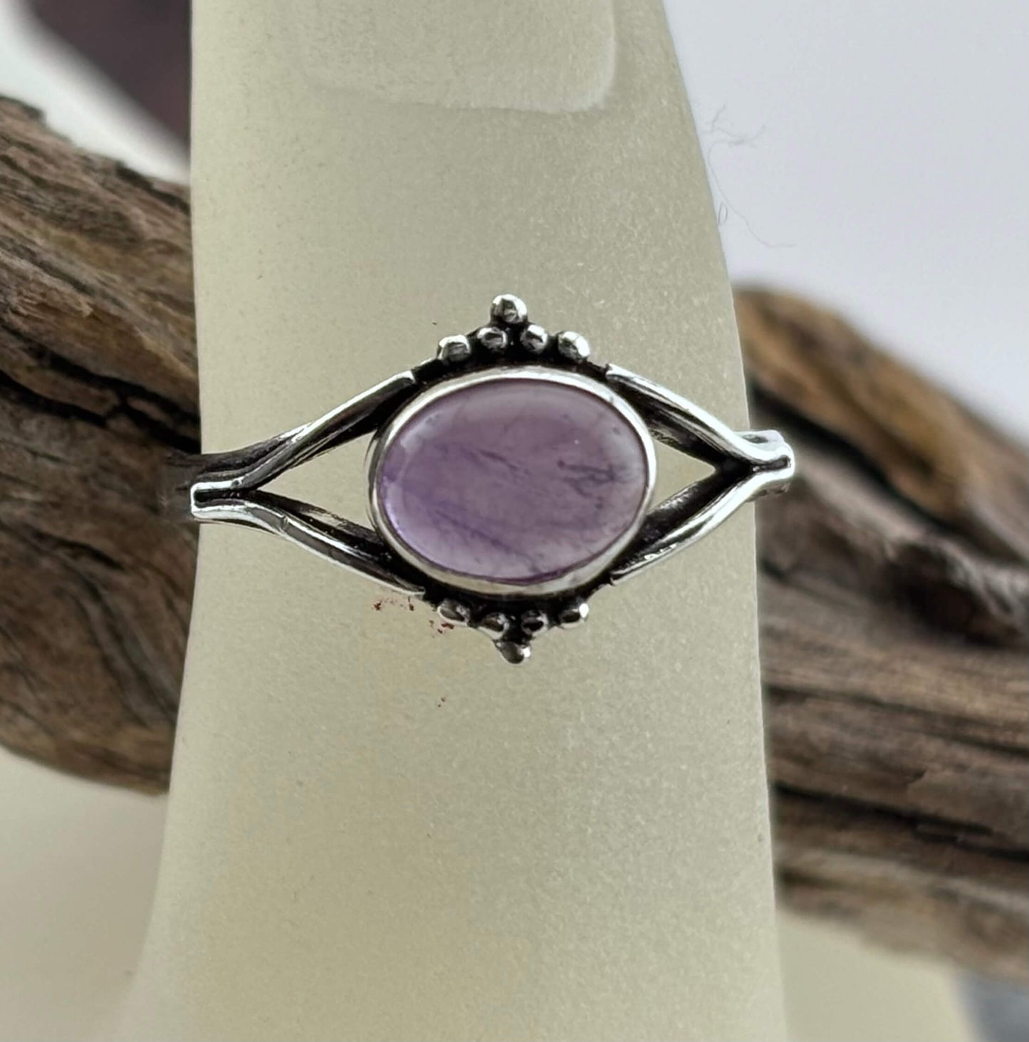 Amethyst Ring - Sterling Silver .925 SZ US 8 18.55mm