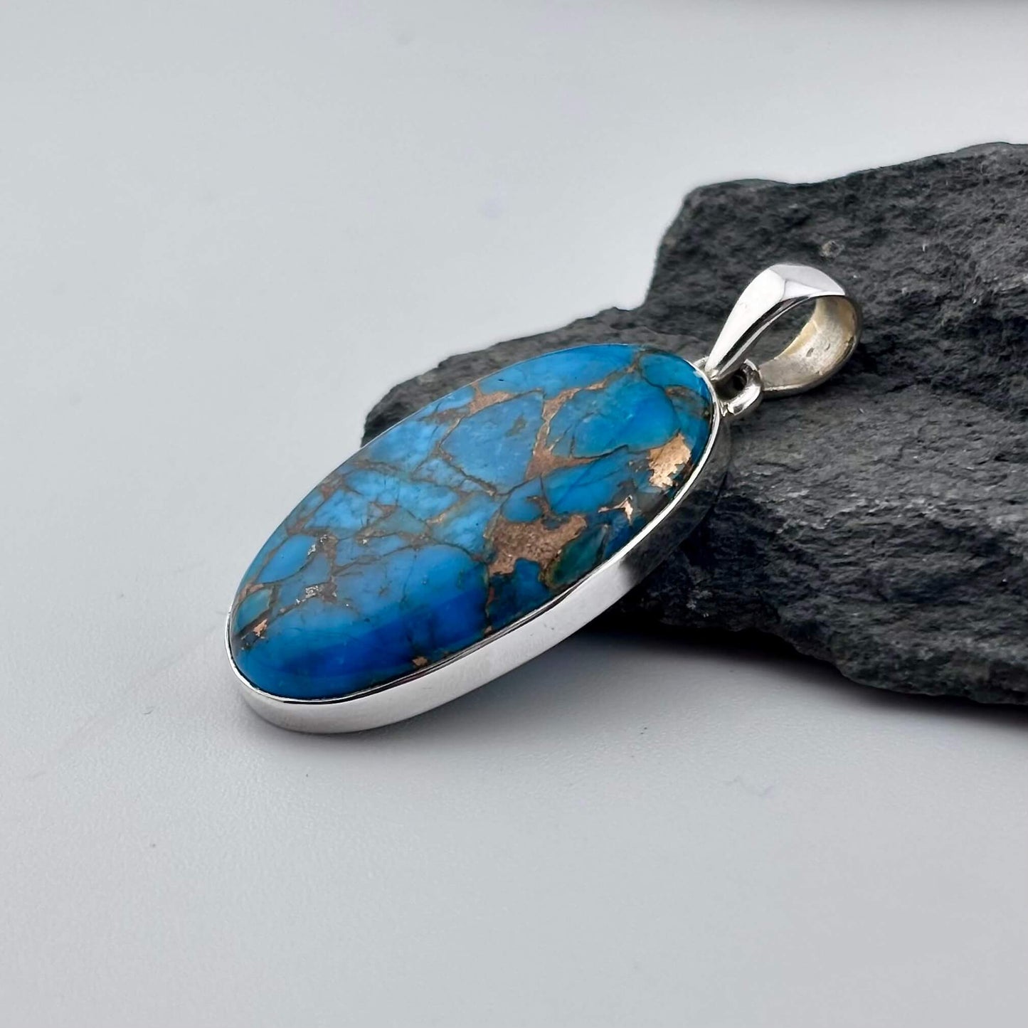 Blue Copper Turquoise Pendant