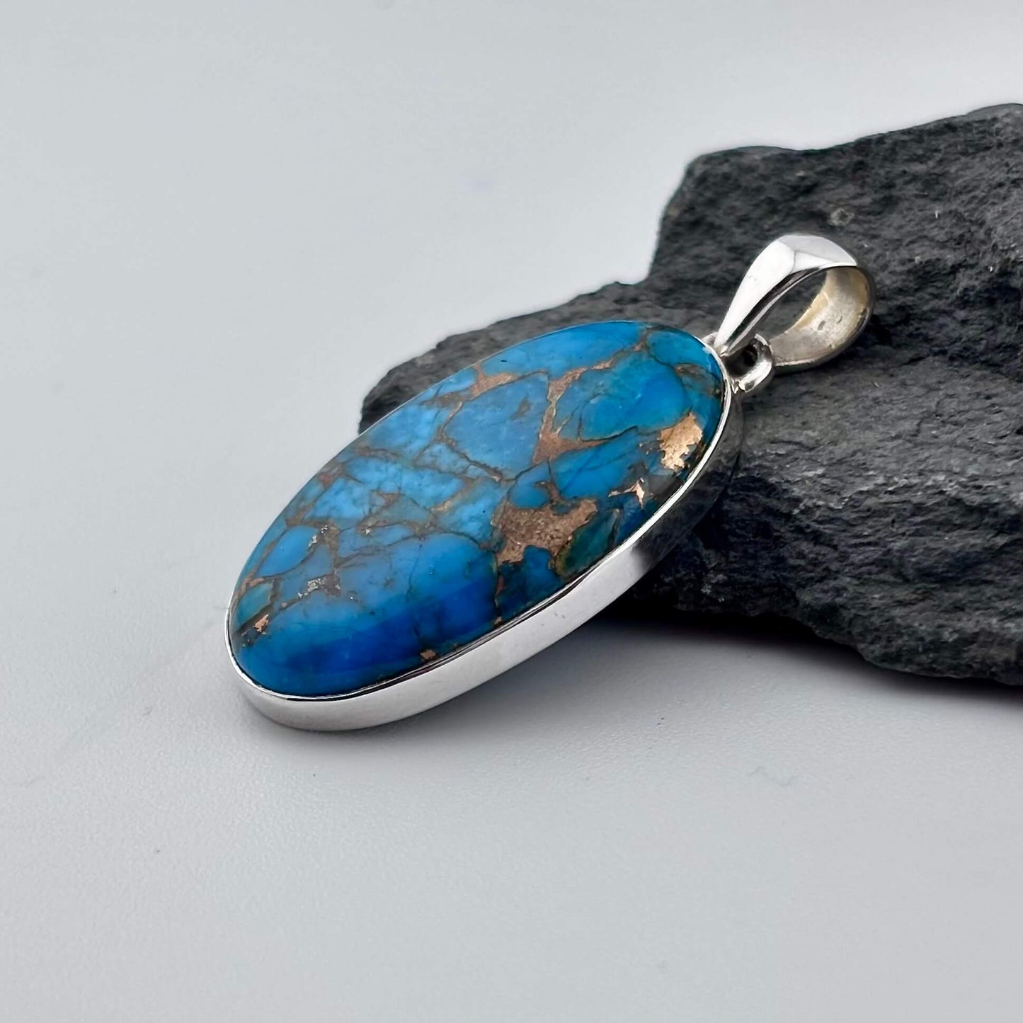 Blue Copper Turquoise Pendant