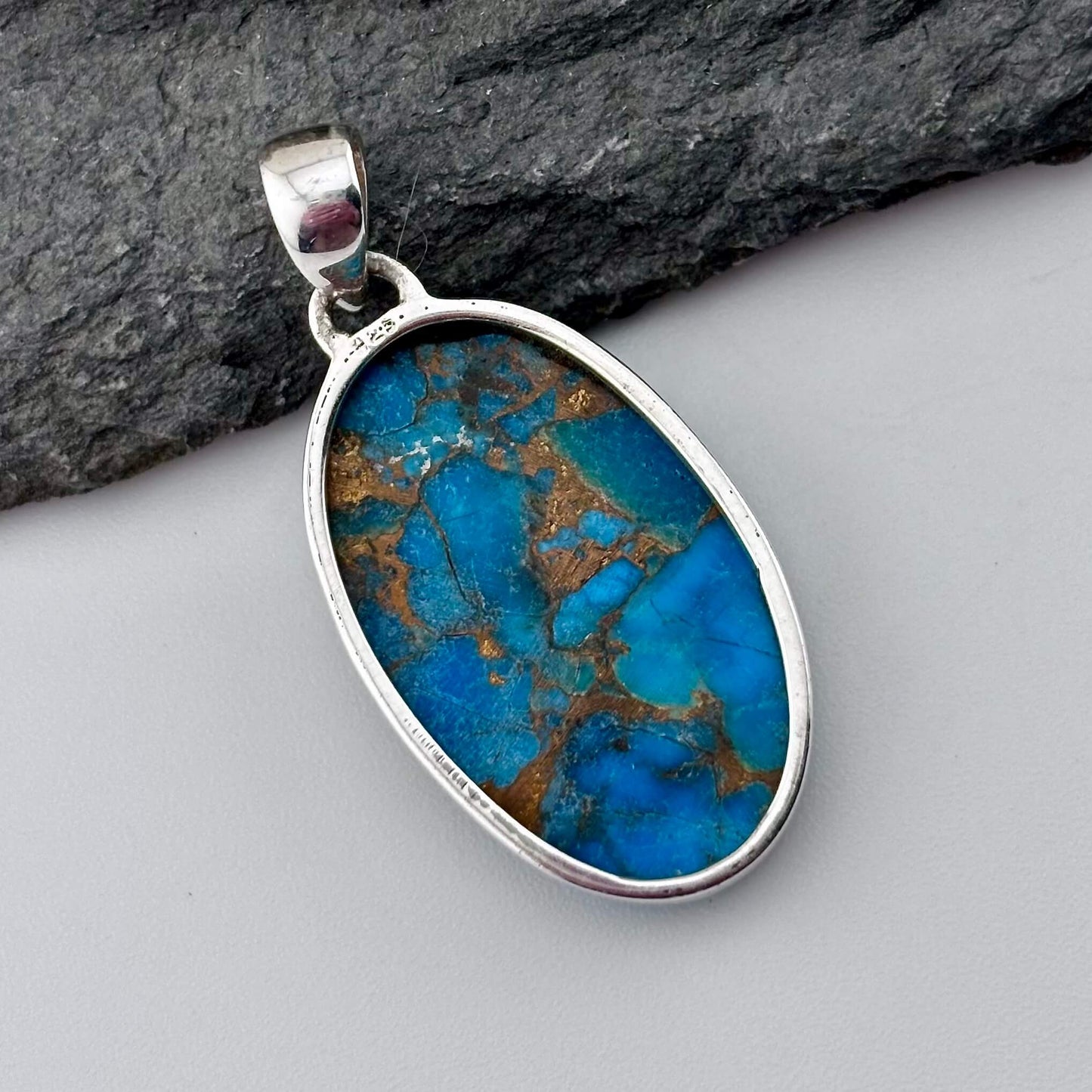 Blue Copper Turquoise Pendant